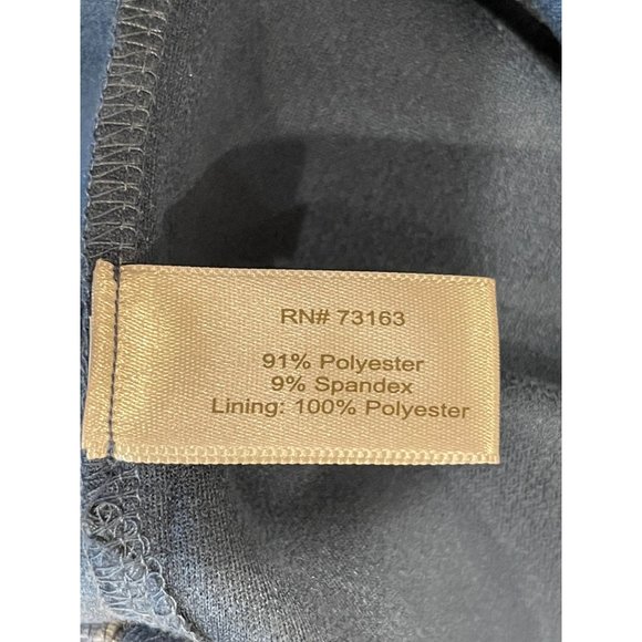 Boston Proper Womens Suede Shift Dress Split V Neck Sleeveless Blue Size 2 - Picture 6 of 6